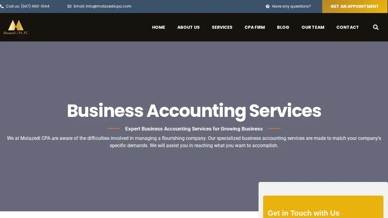Motazedi CPA, P.C. page