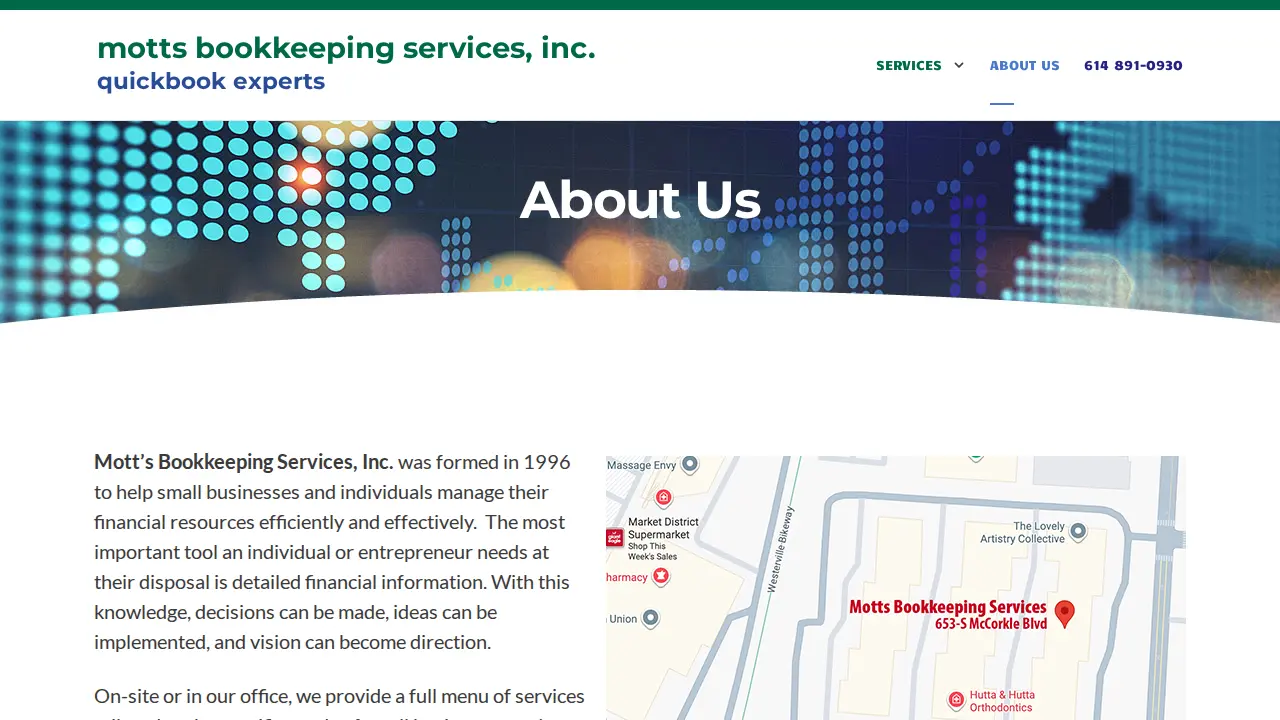 Motts Bookkeeping Services Inc page