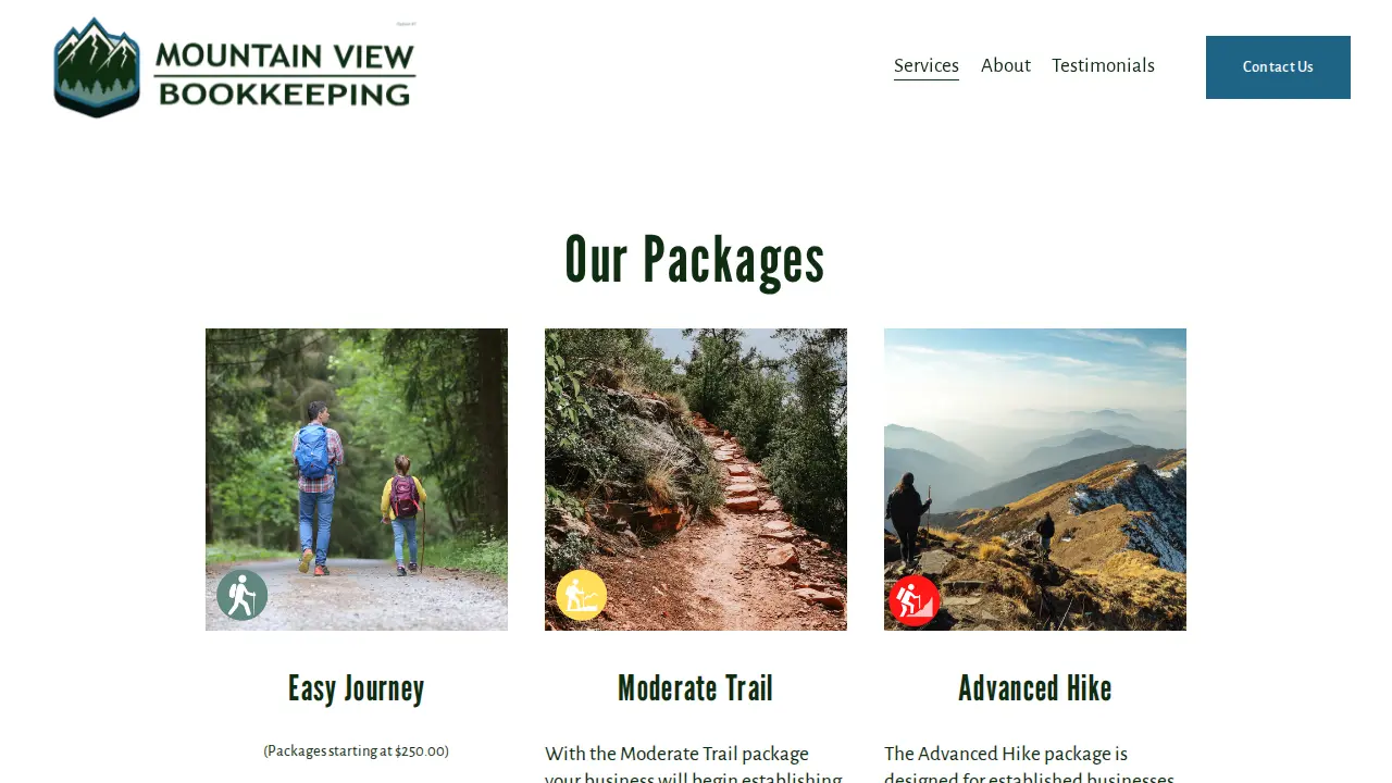 Mountain View Bookkeeping LLC page