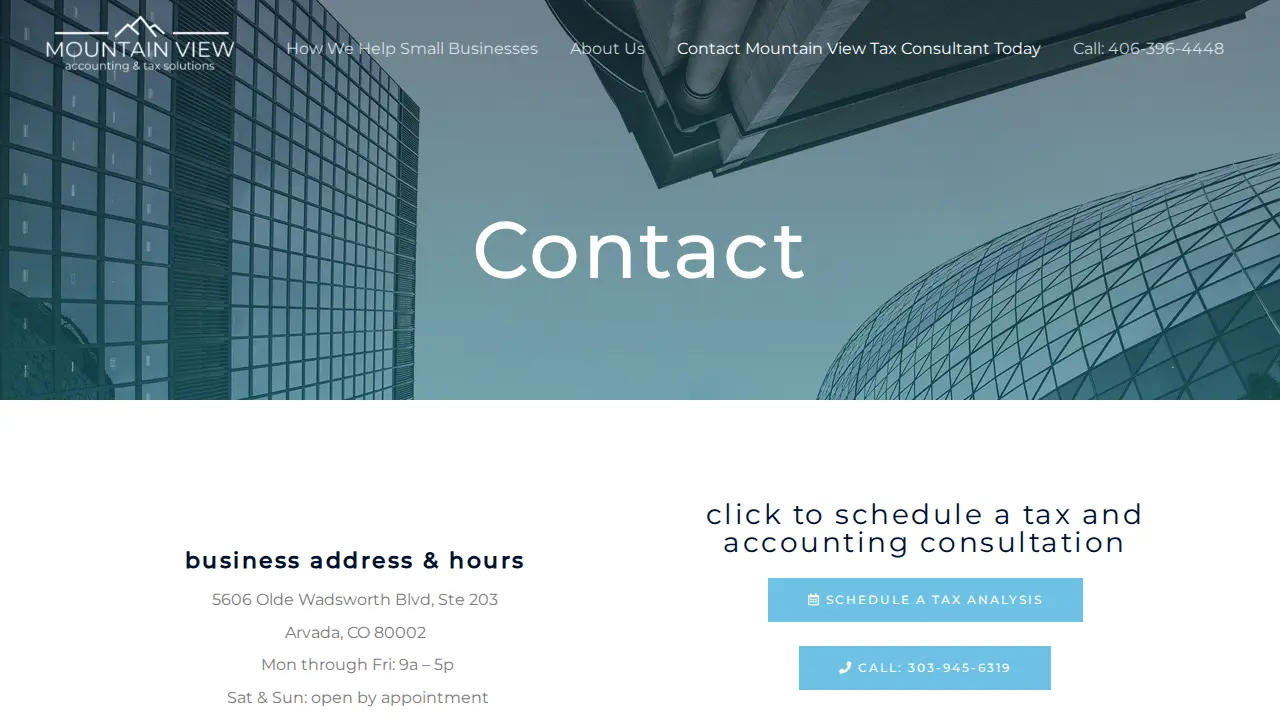 Mountain View Accounting & Tax Solutions page