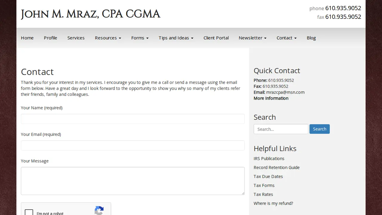 John M. Mraz, CPA CGMA