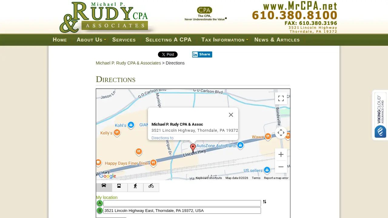 Michael P. Rudy, CPA & Associates page