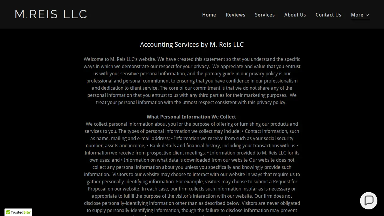 M. Reis LLC page