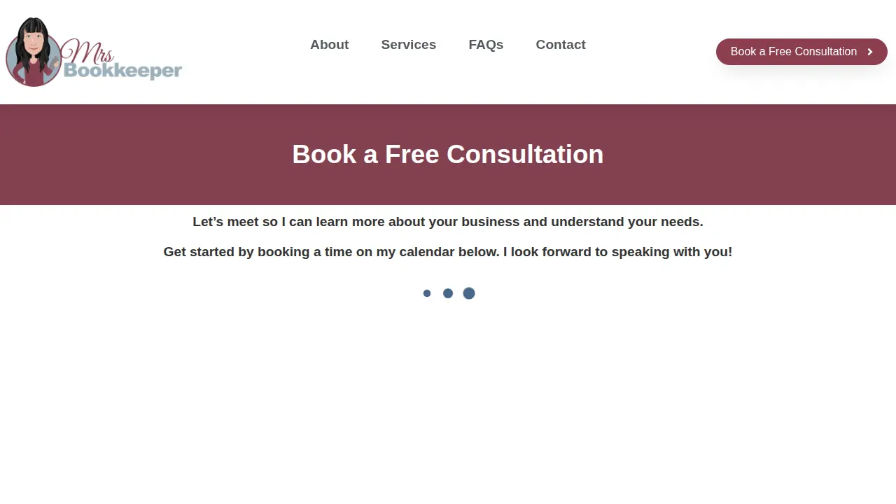 Mrs Bookkeeper page