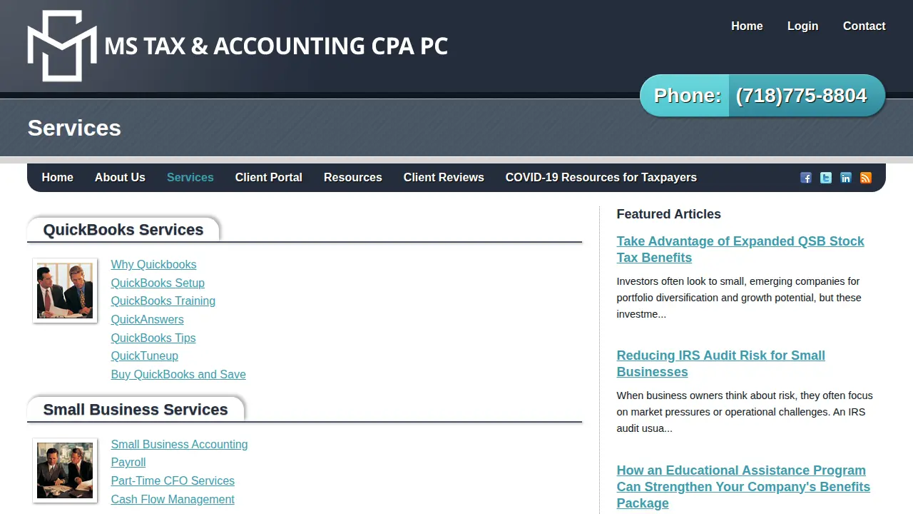 MS Accounting Solutions CPA, P.C. page