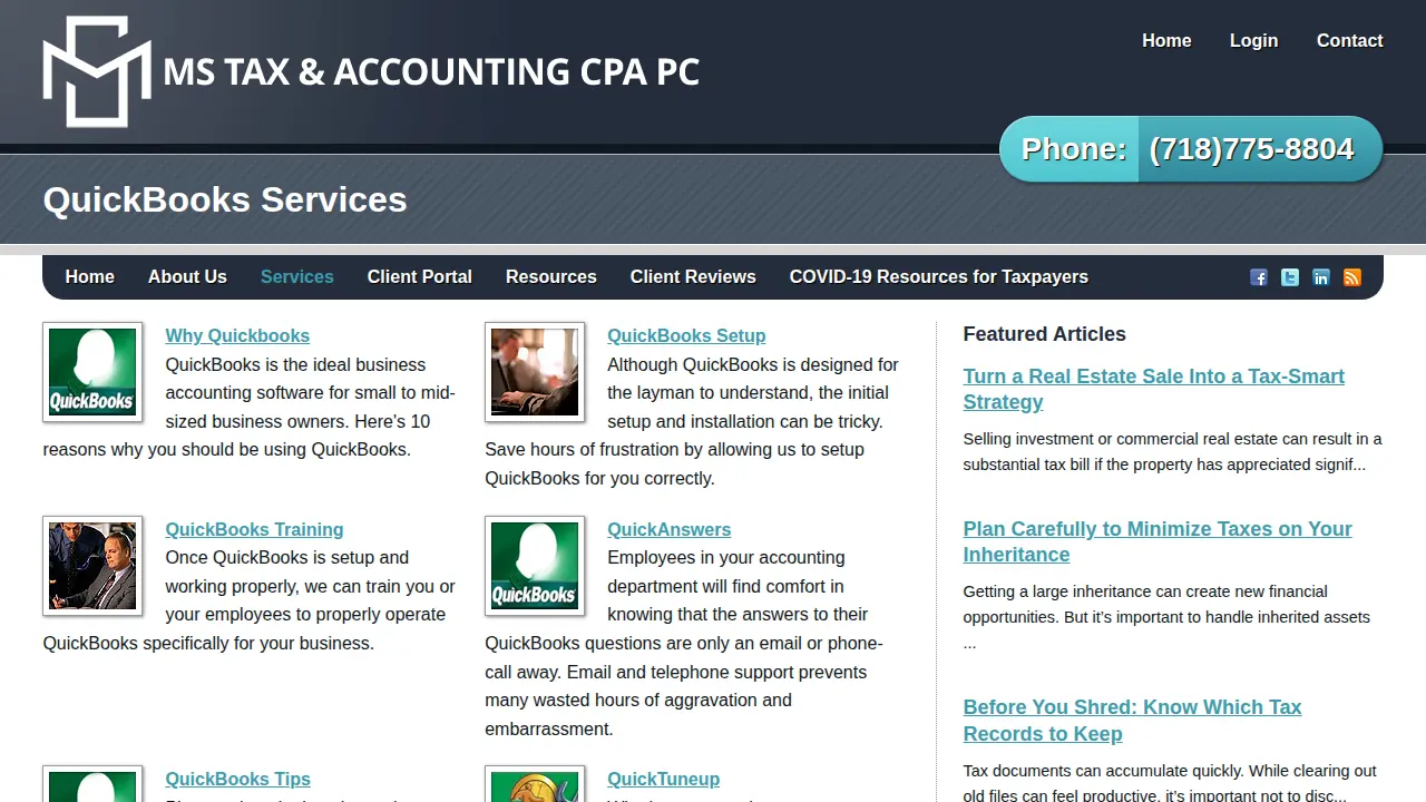 MS Accounting Solutions CPA, P.C. page