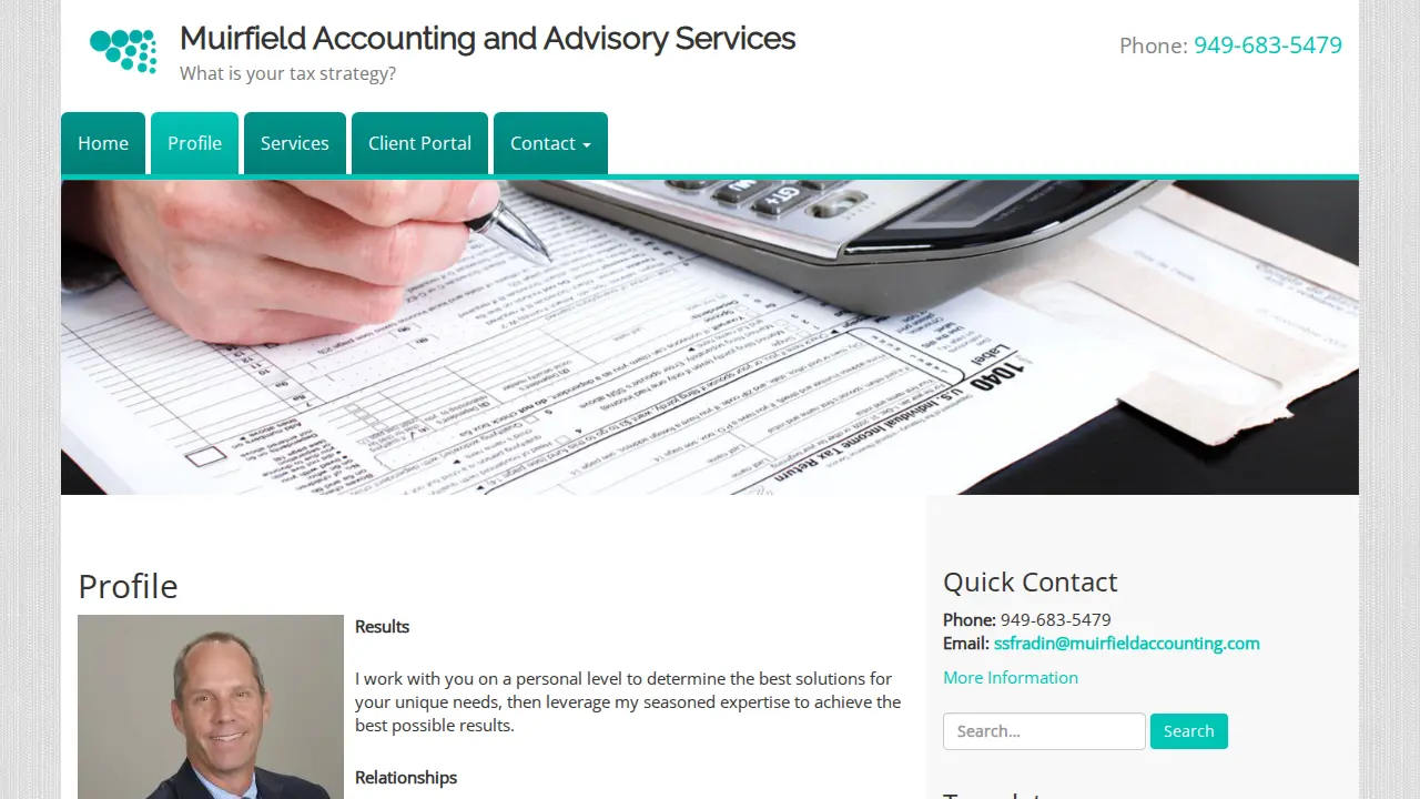 Muirfield Accounting page