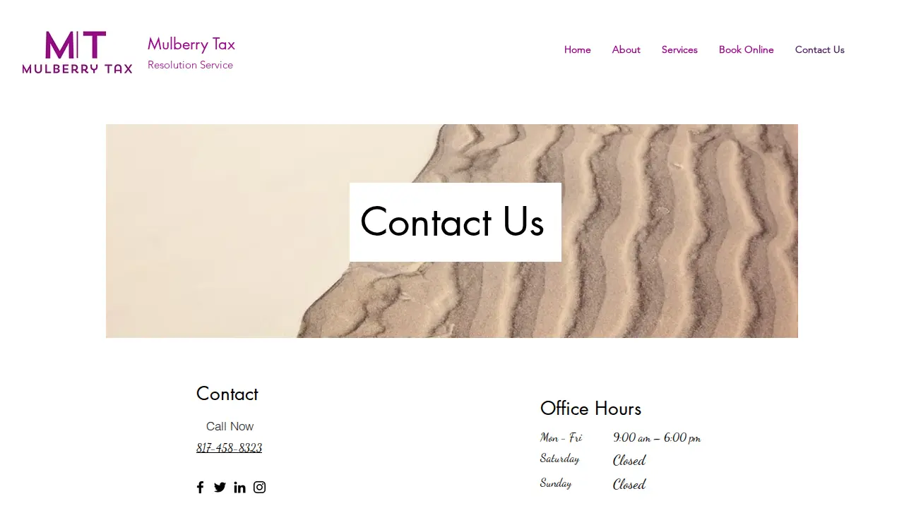 Mulberry Tax page