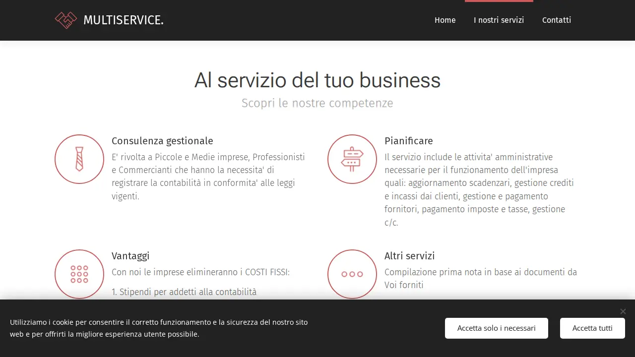 Multiservice page