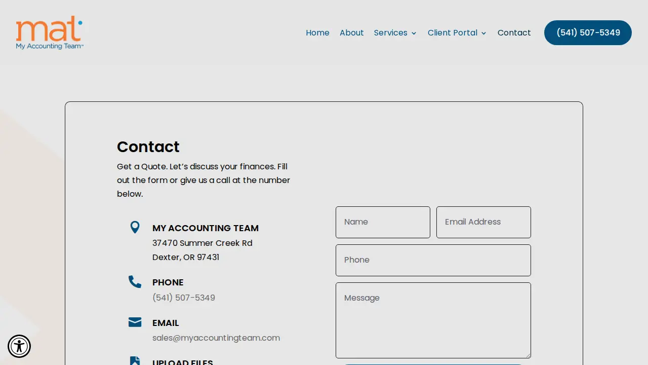 My Accounting Team page