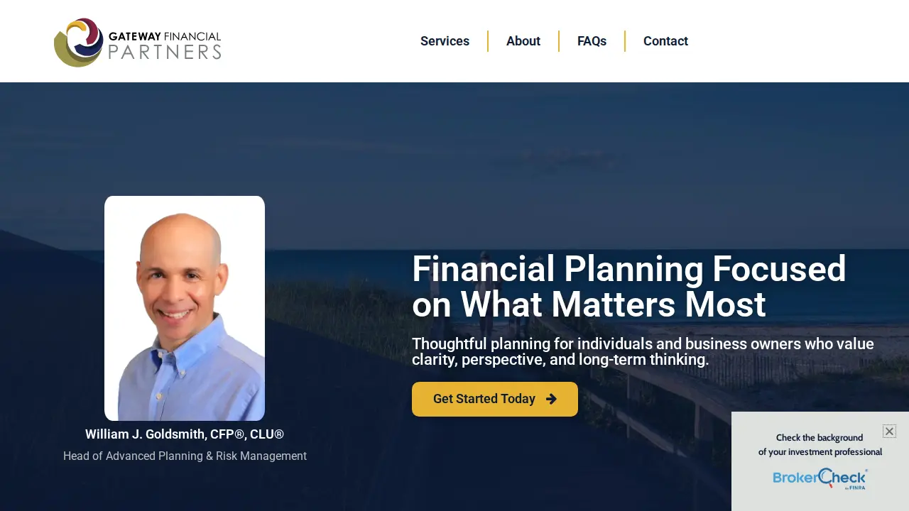 Gateway Financial Partners | William J. Goldsmith, CFP®, CLU®