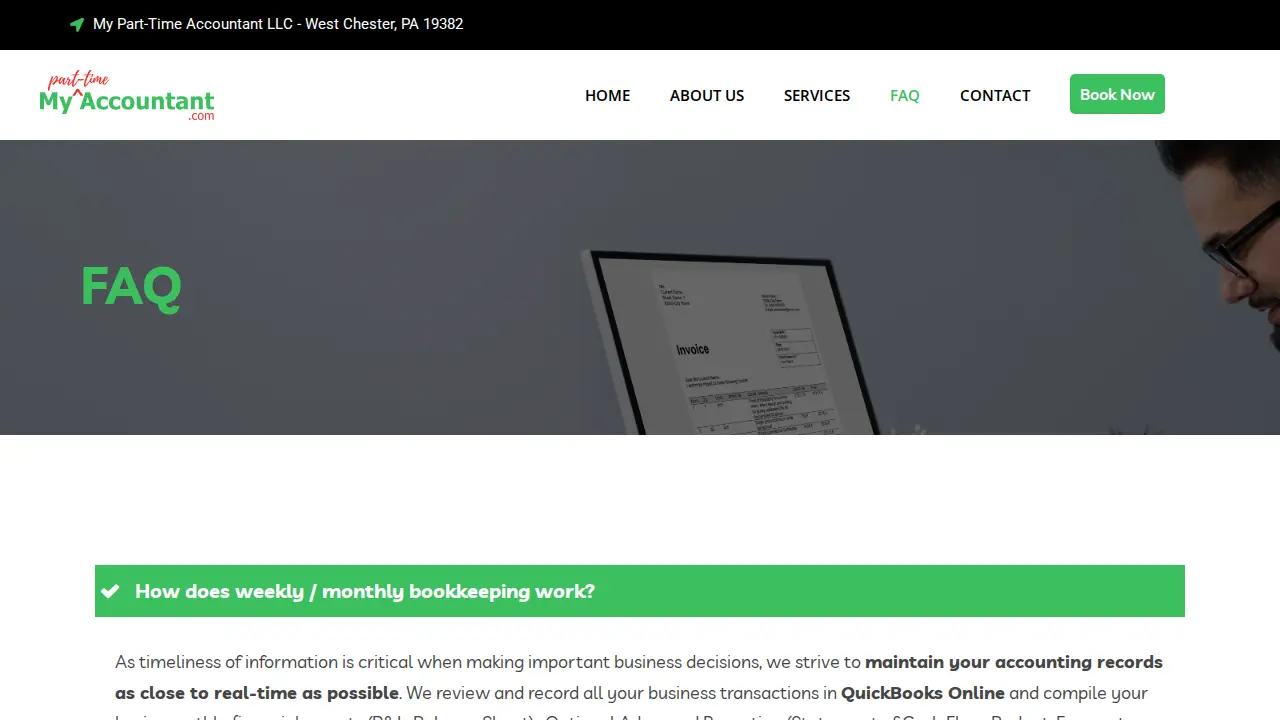 My Part-Time Accountant LLC page