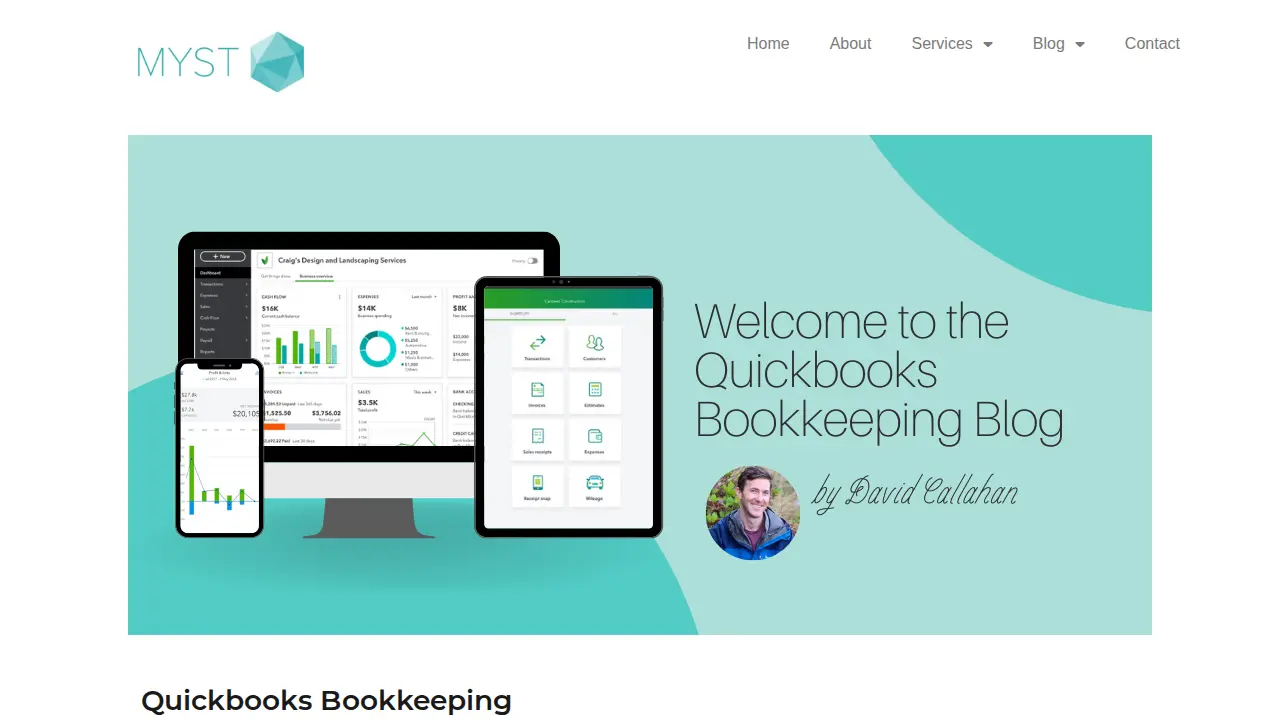 Myst Bookkeeping page