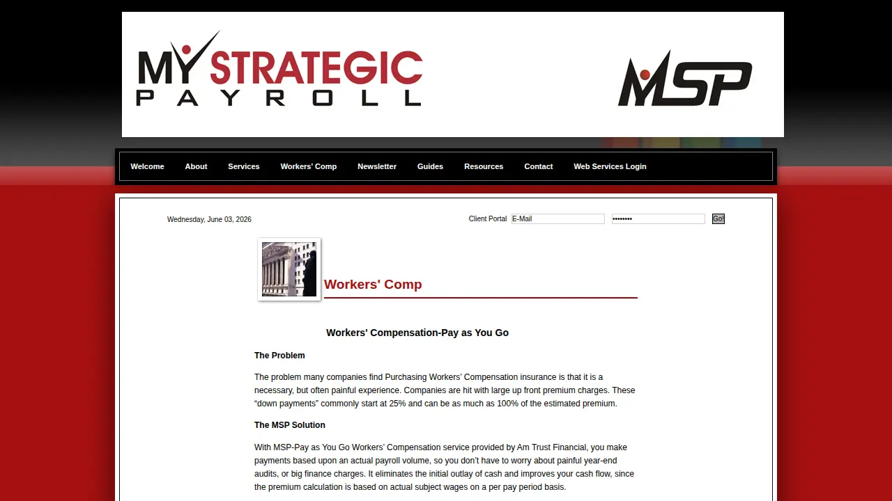 My Strategic Payroll page