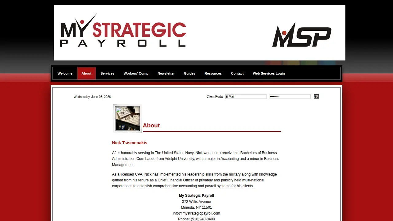 My Strategic Payroll page