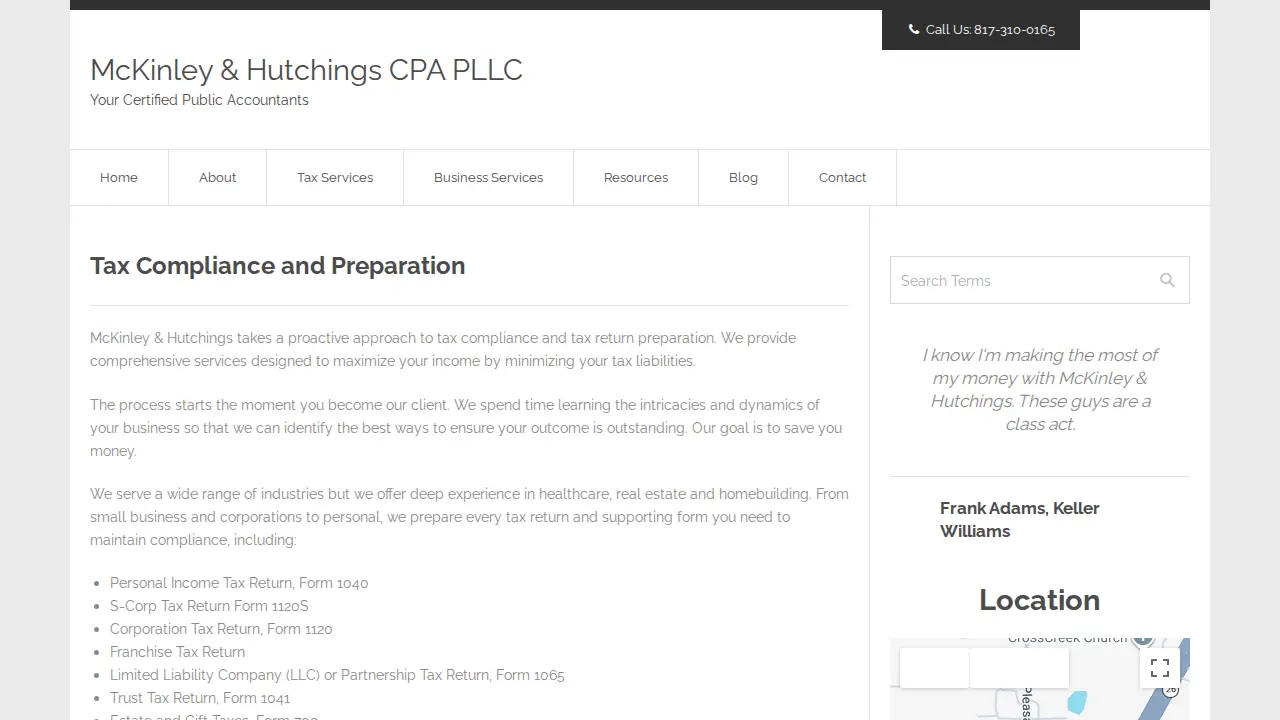 McKinley & Hutchings CPA PLLC page