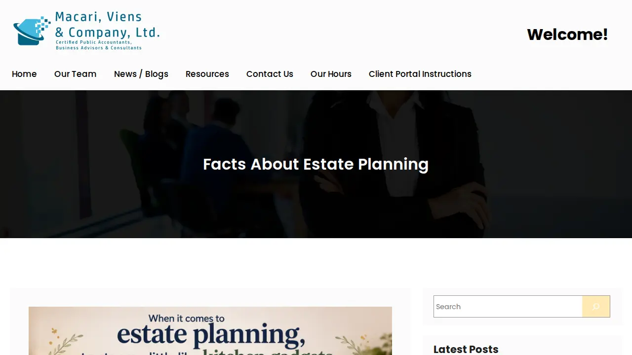 Macari, Viens & Company page