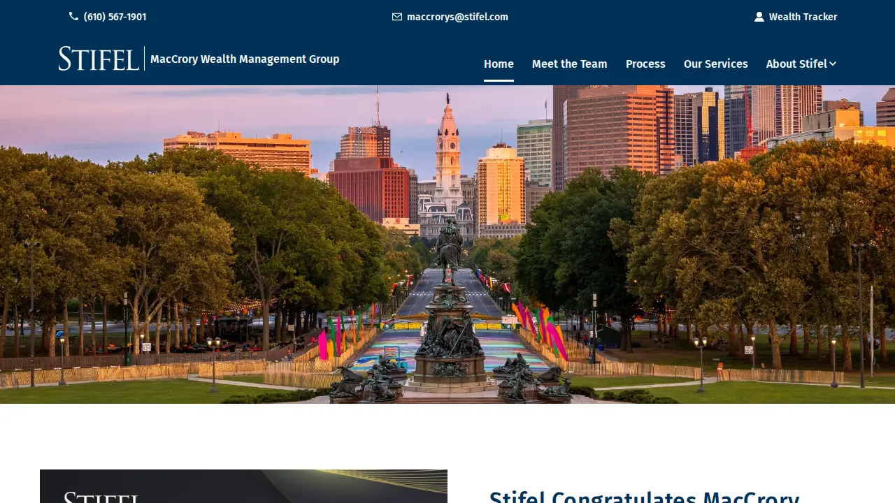 MacCrory Wealth Management Group - Stifel page