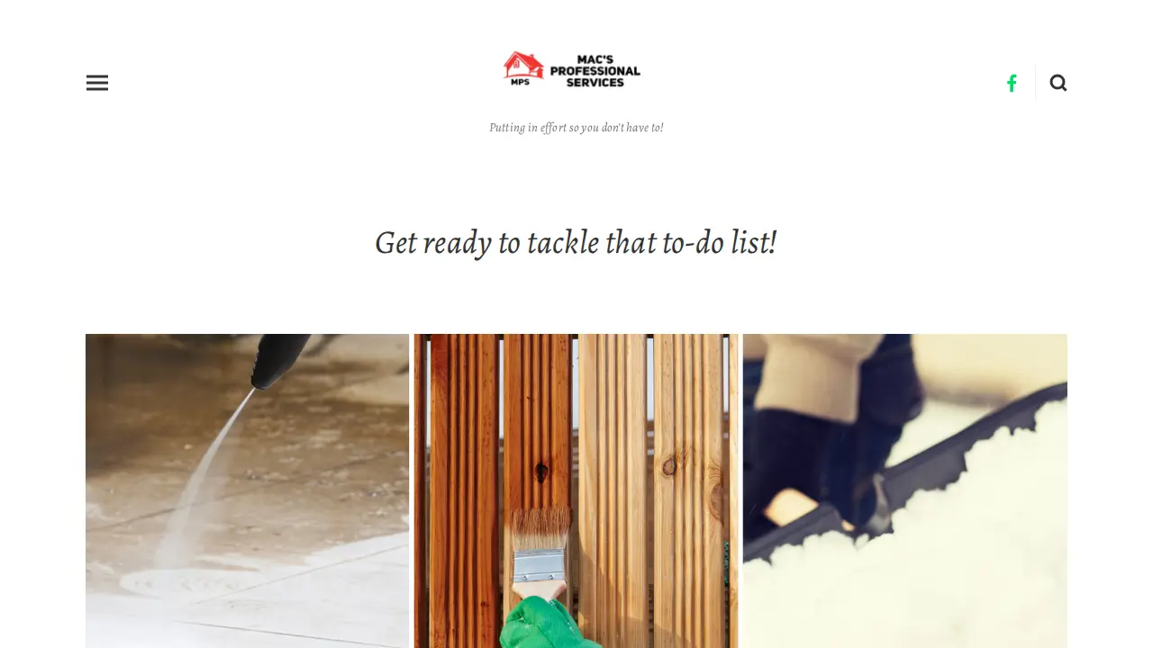 Mac's Professional Services website