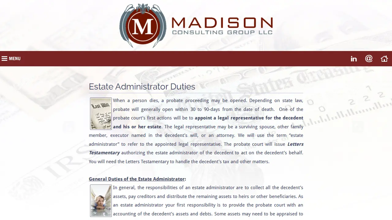 Madison Consulting Group LLC page