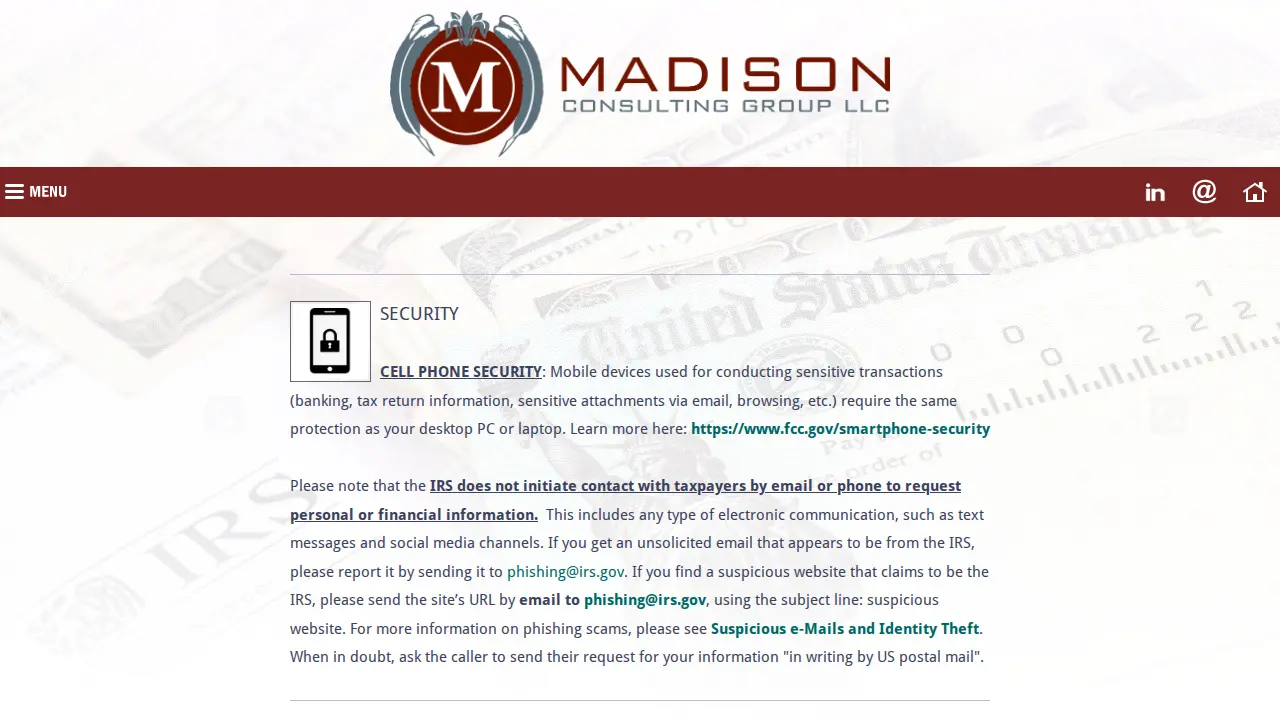 Madison Consulting Group LLC page
