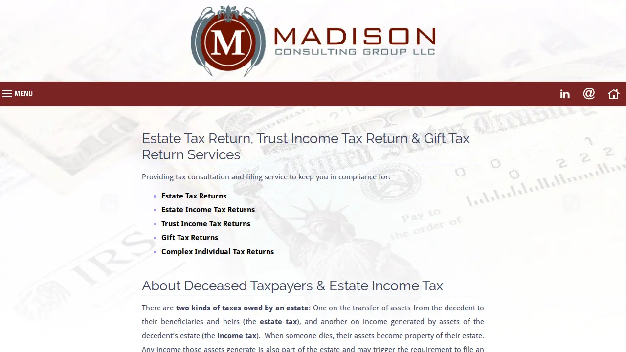 Madison Consulting Group LLC page