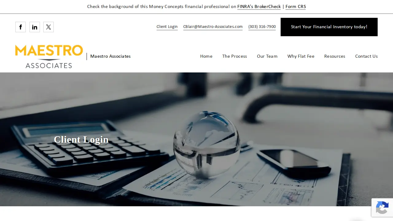 Maestro Associates page