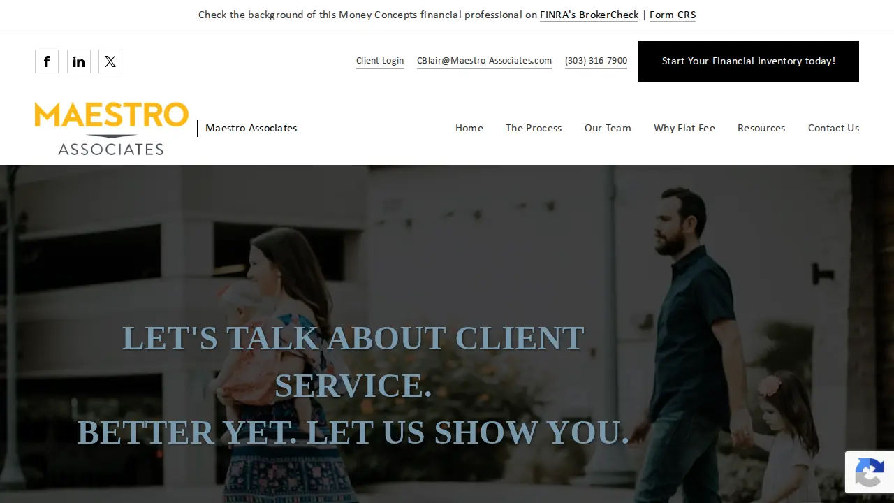 Maestro Associates page