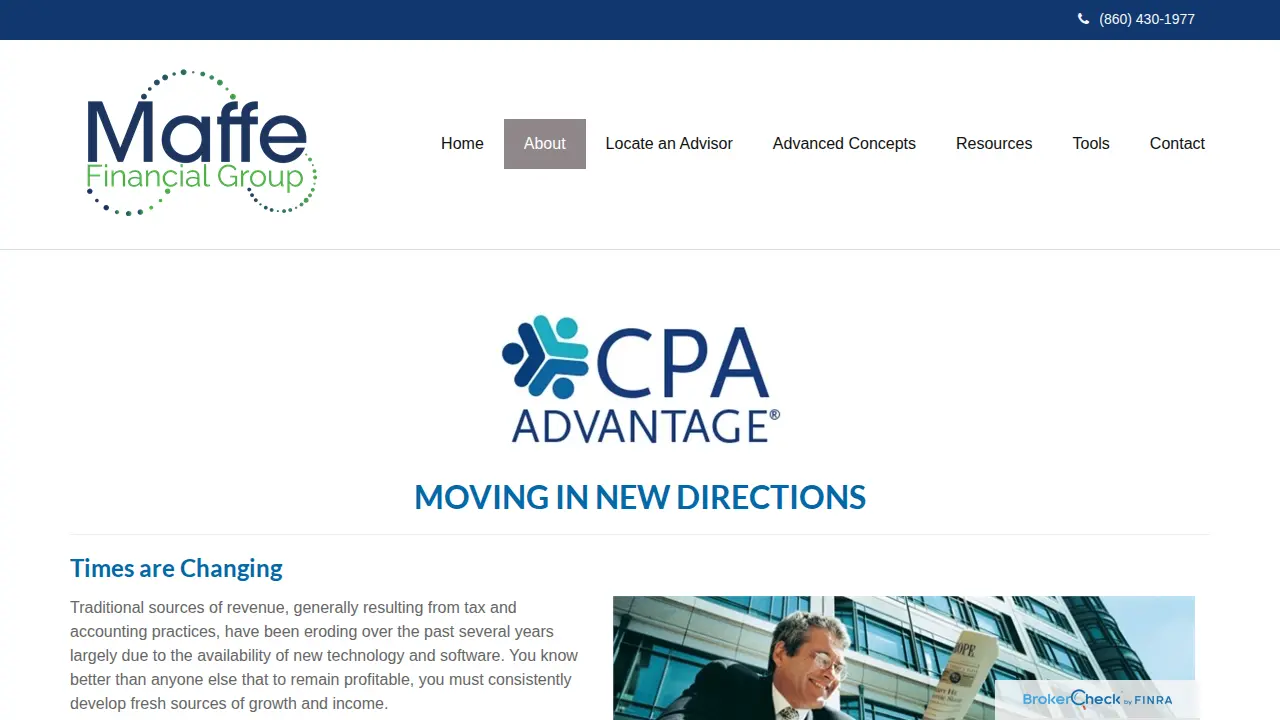Maffe Financial Group Inc page