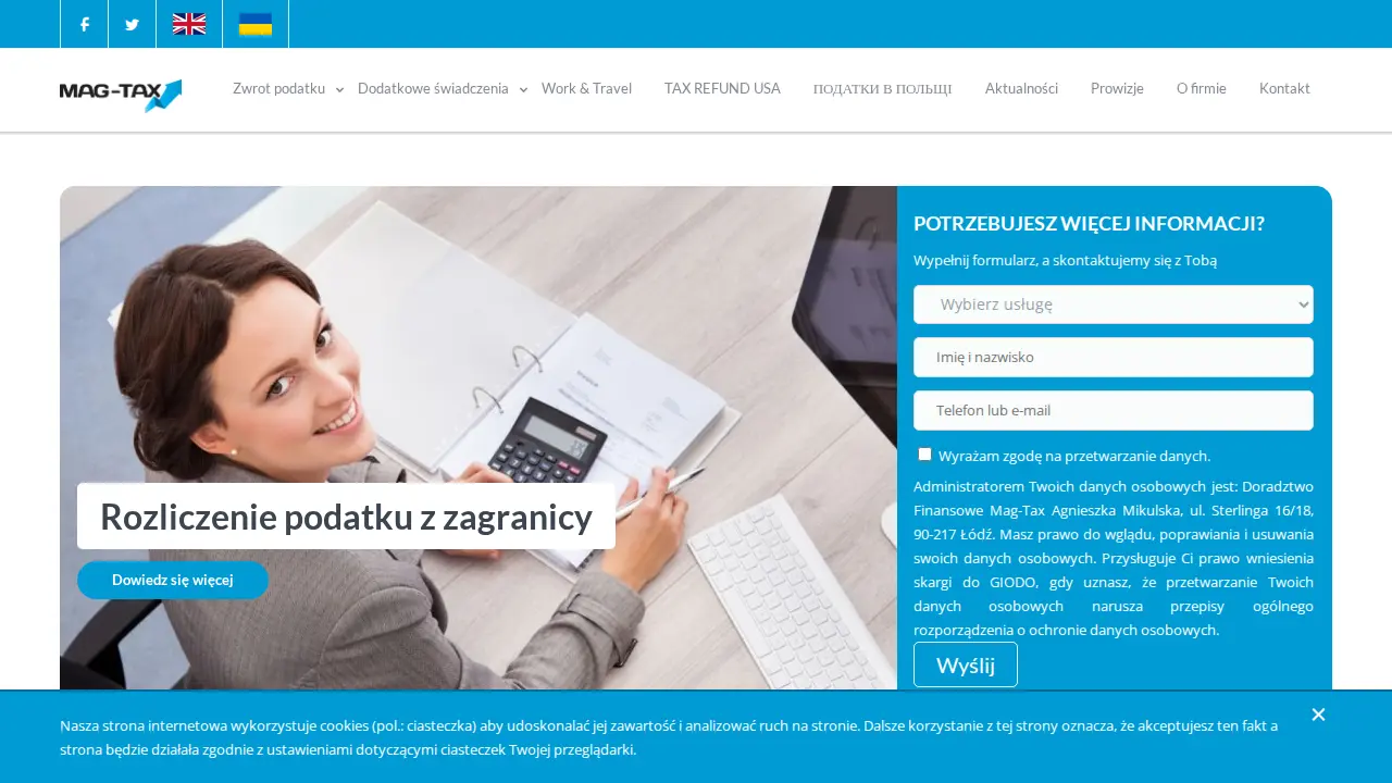 Mag-Tax. Doradztwo finansowe website