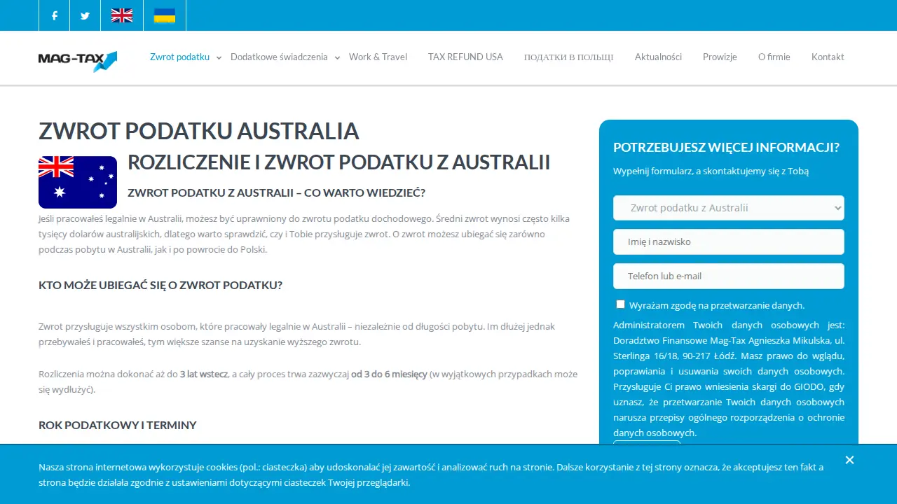 Mag-Tax. Doradztwo finansowe page