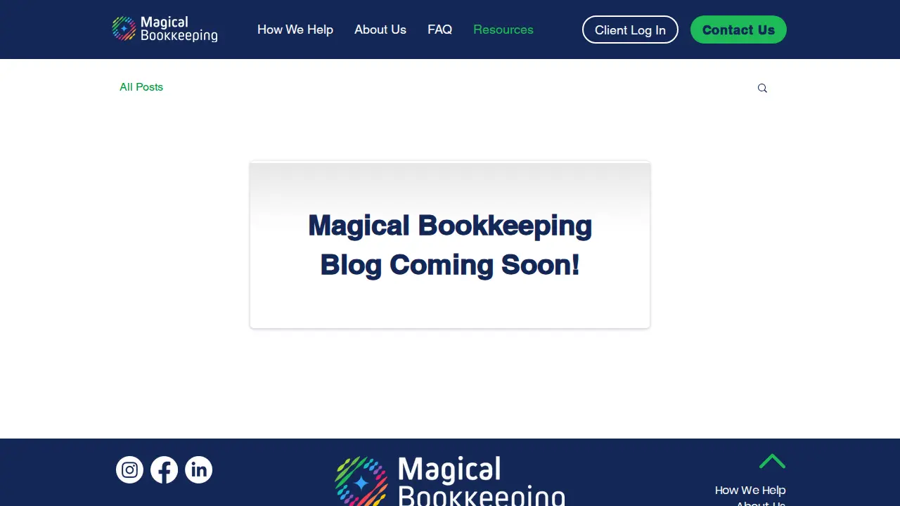 Magical Bookkeeping page