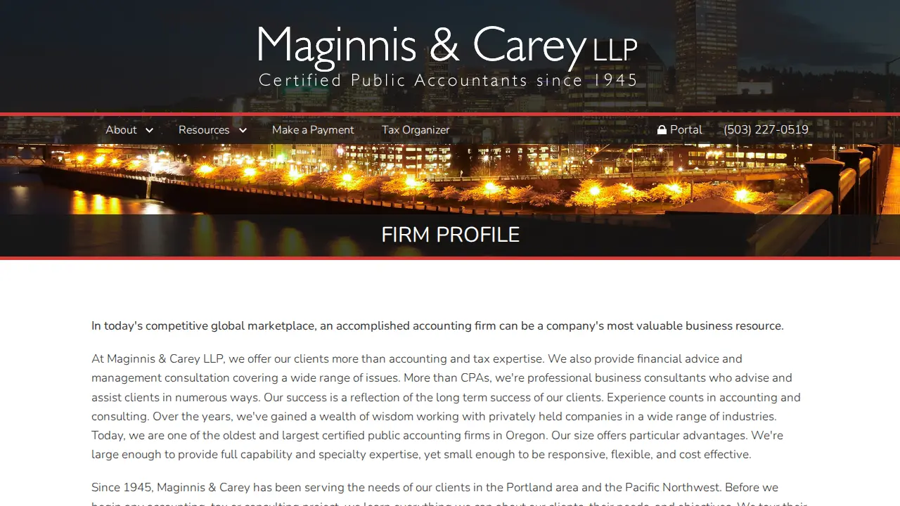 Maginnis & Carey page