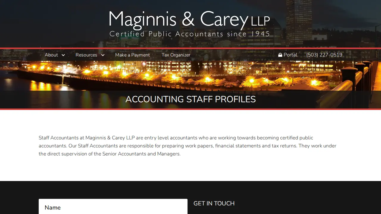 Maginnis & Carey page