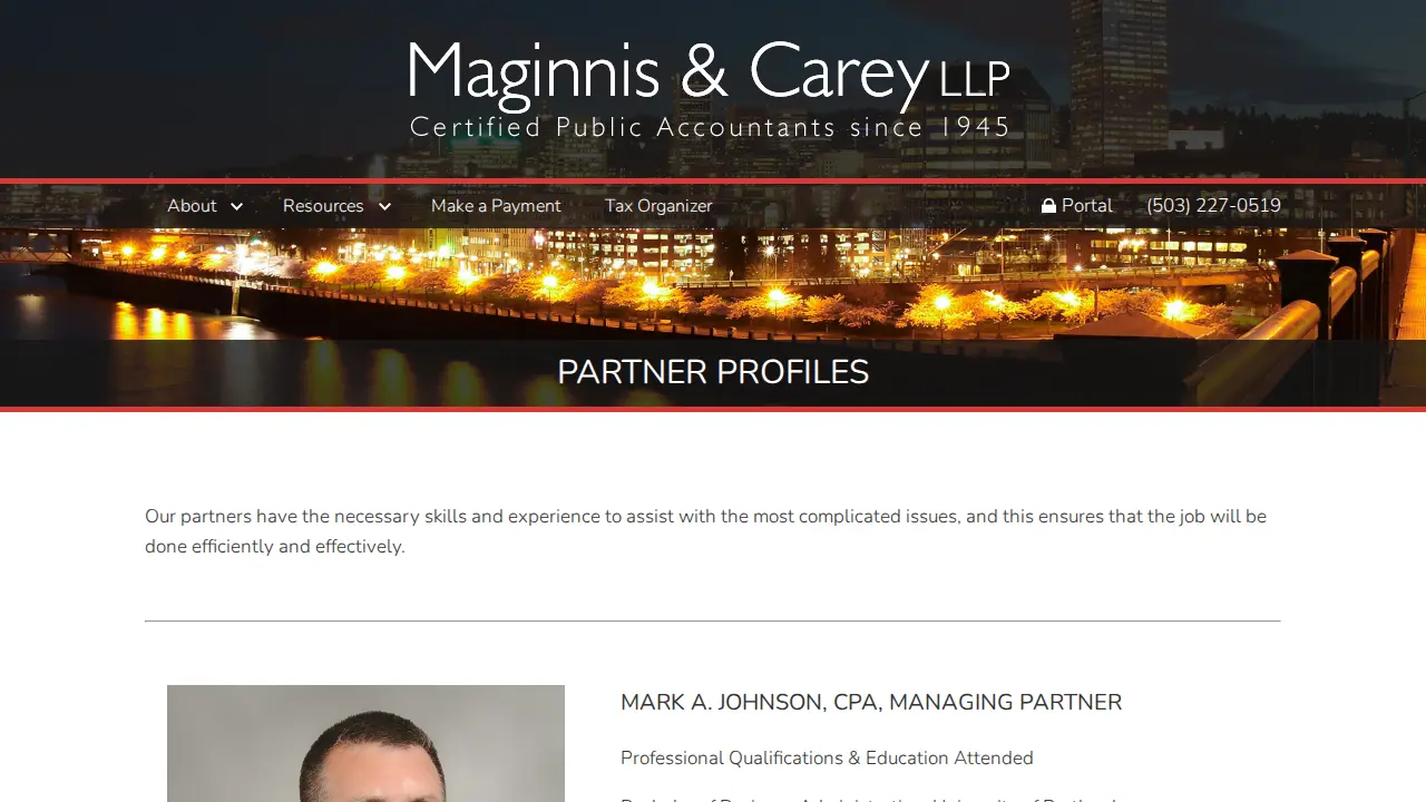 Maginnis & Carey page