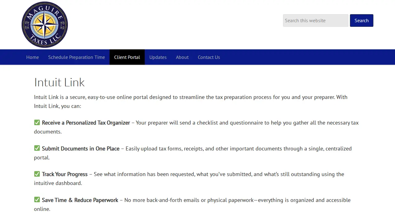Maguire Taxes LLC page
