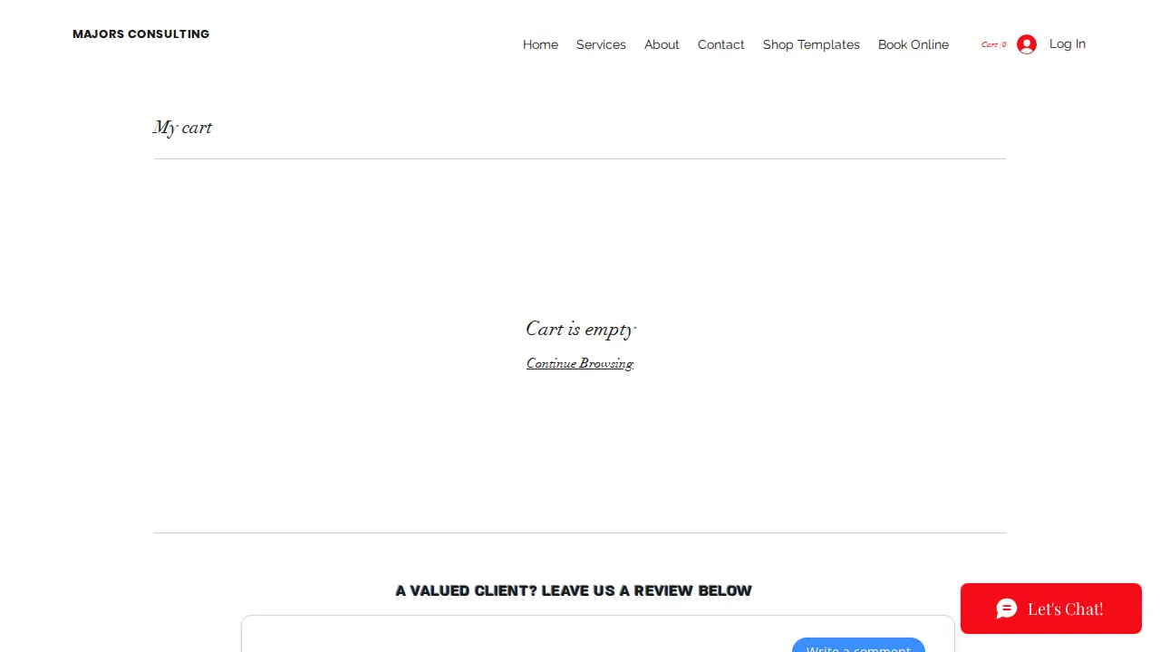 Majors Consulting page
