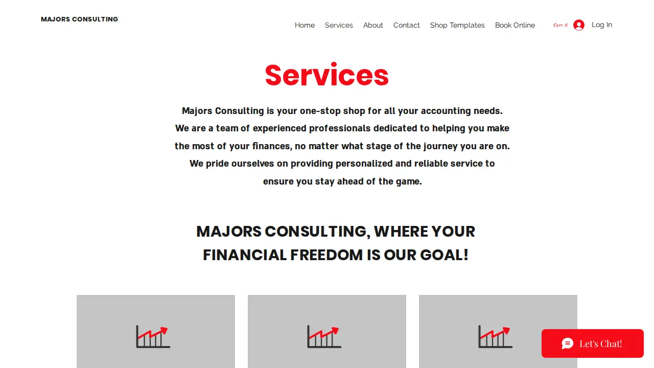 Majors Consulting page