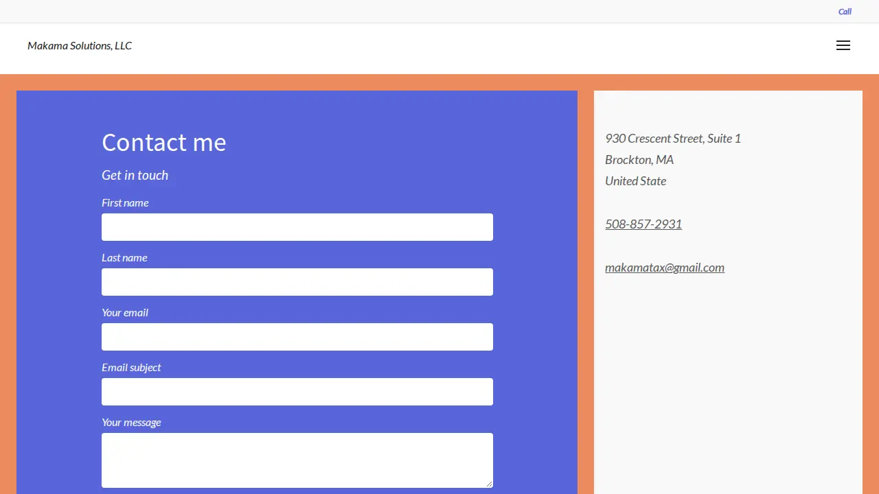 Makama Tax Solutions, LLC page
