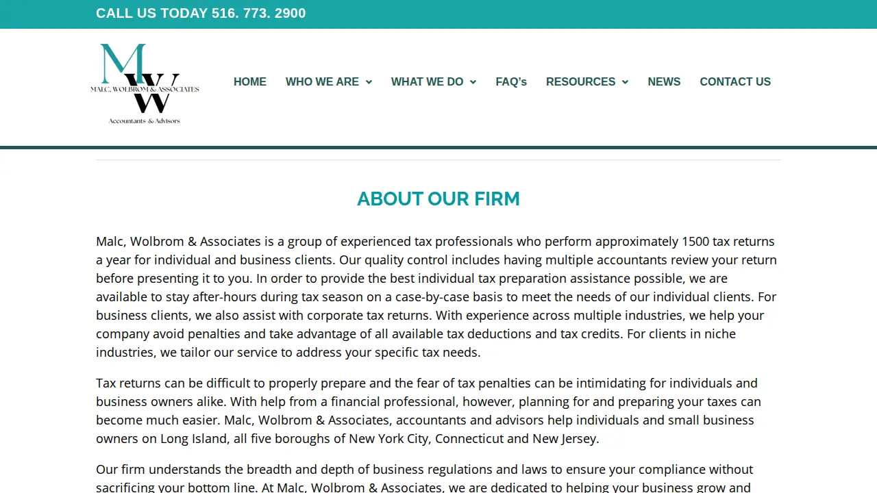 Malc & Co page