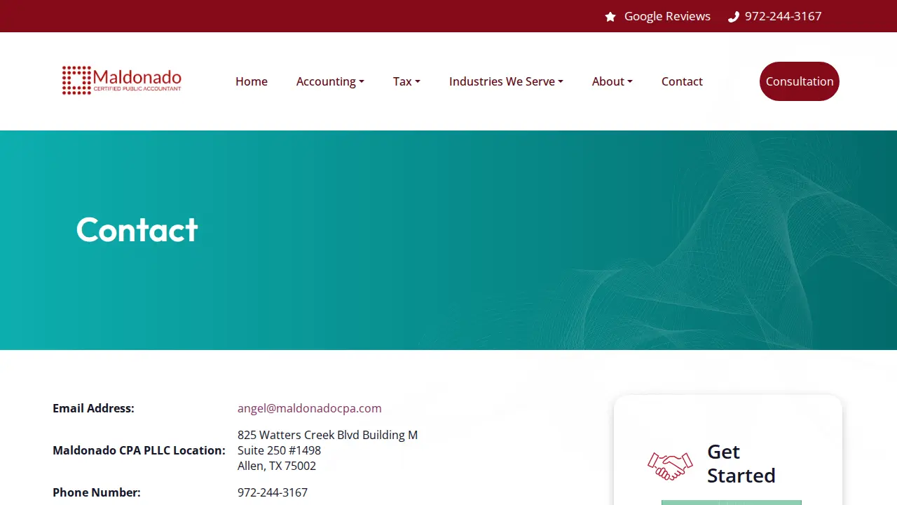 Maldonado CPA PLLC page