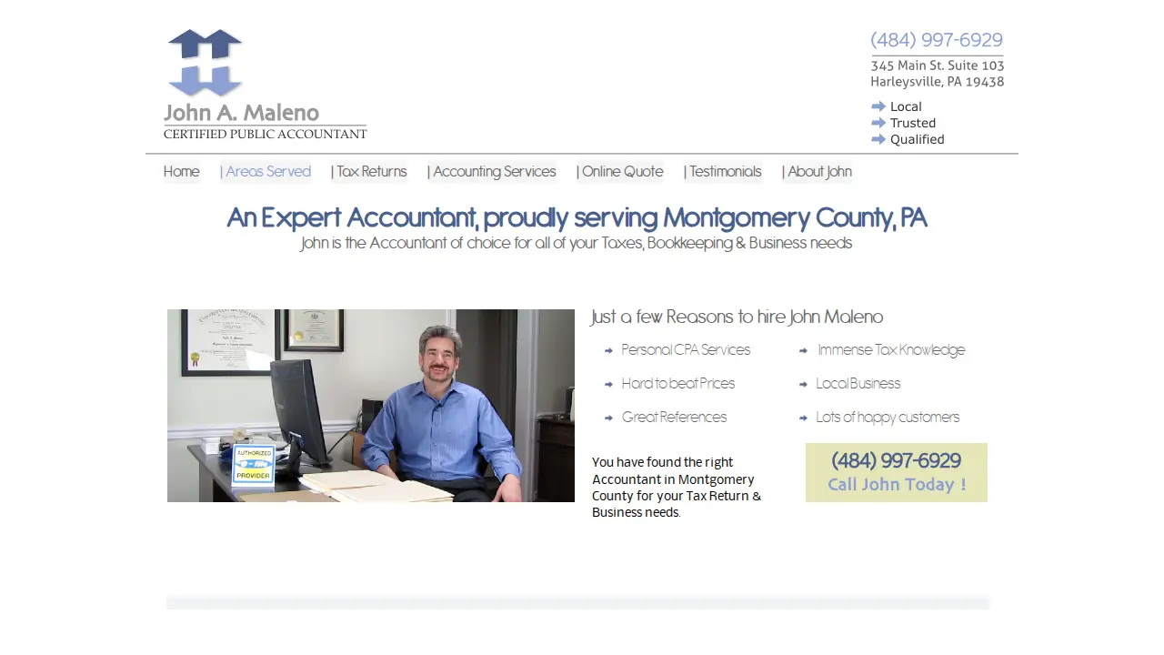 John Maleno CPA page