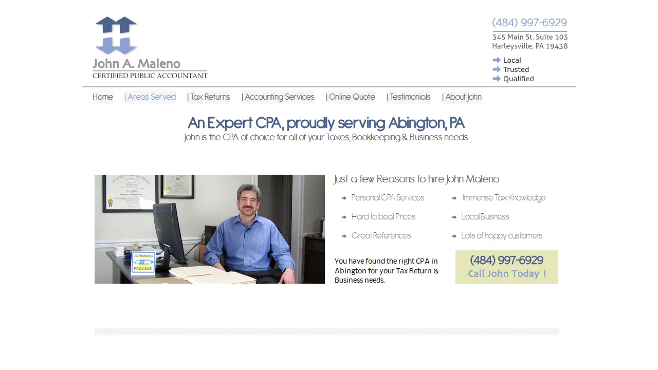 John Maleno CPA page