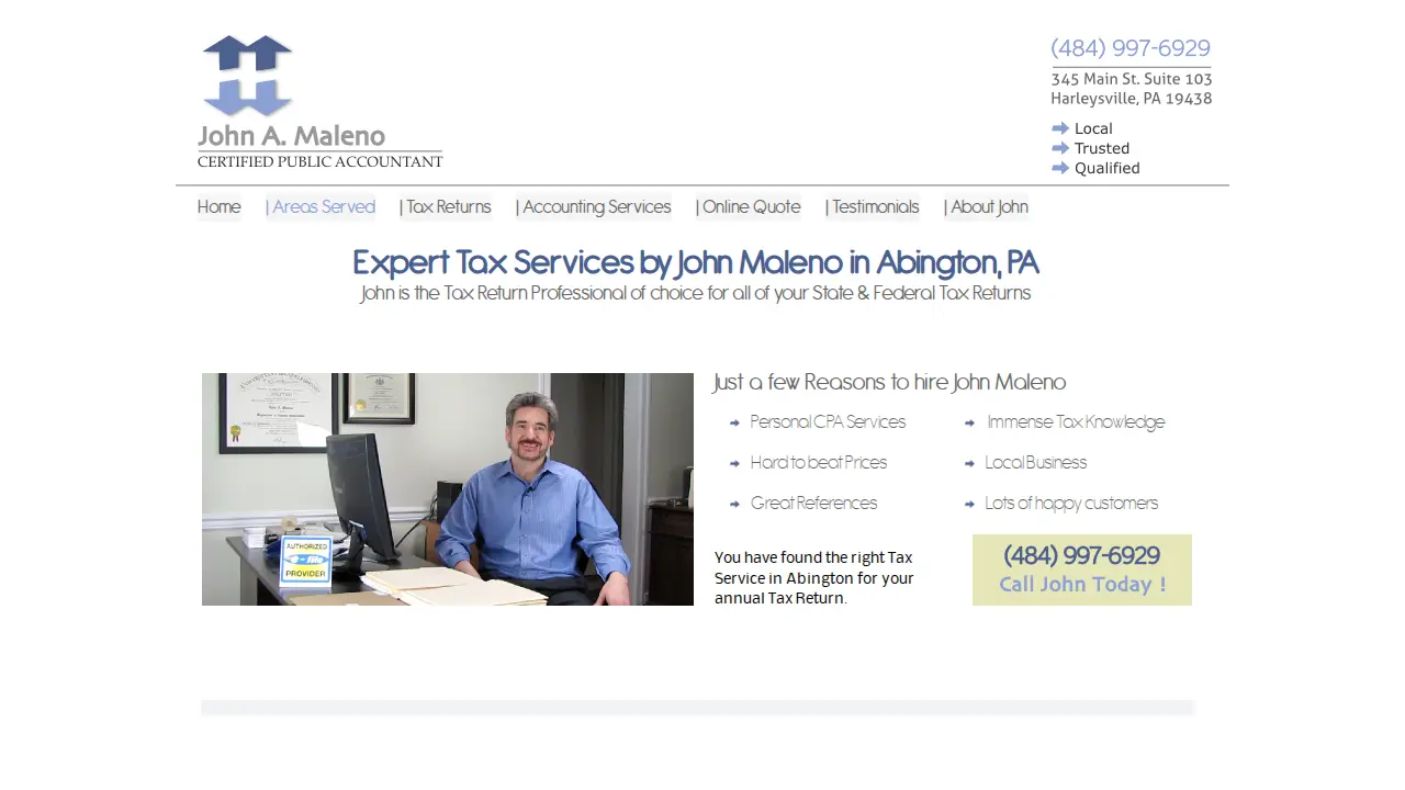 John Maleno CPA page