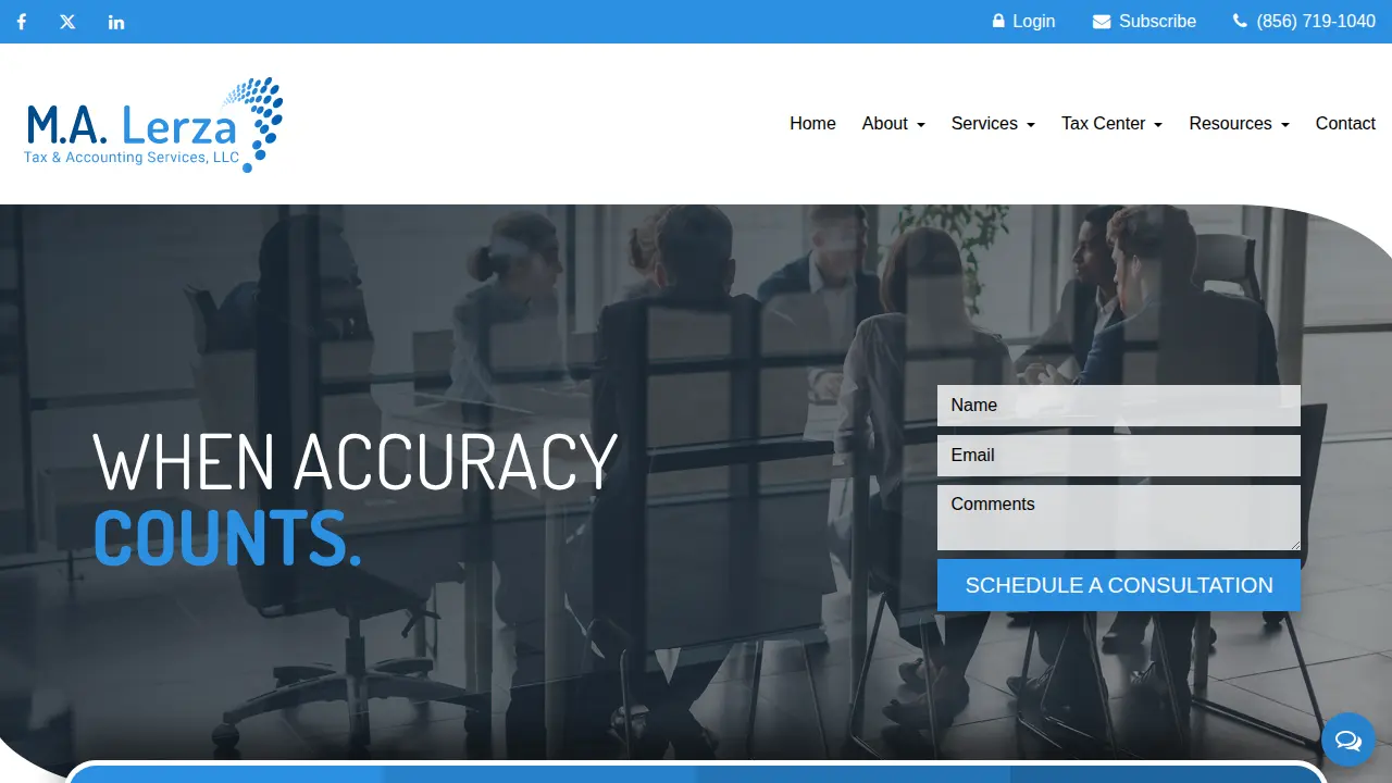 M.A. Lerza Tax & Accounting Services, LLC page