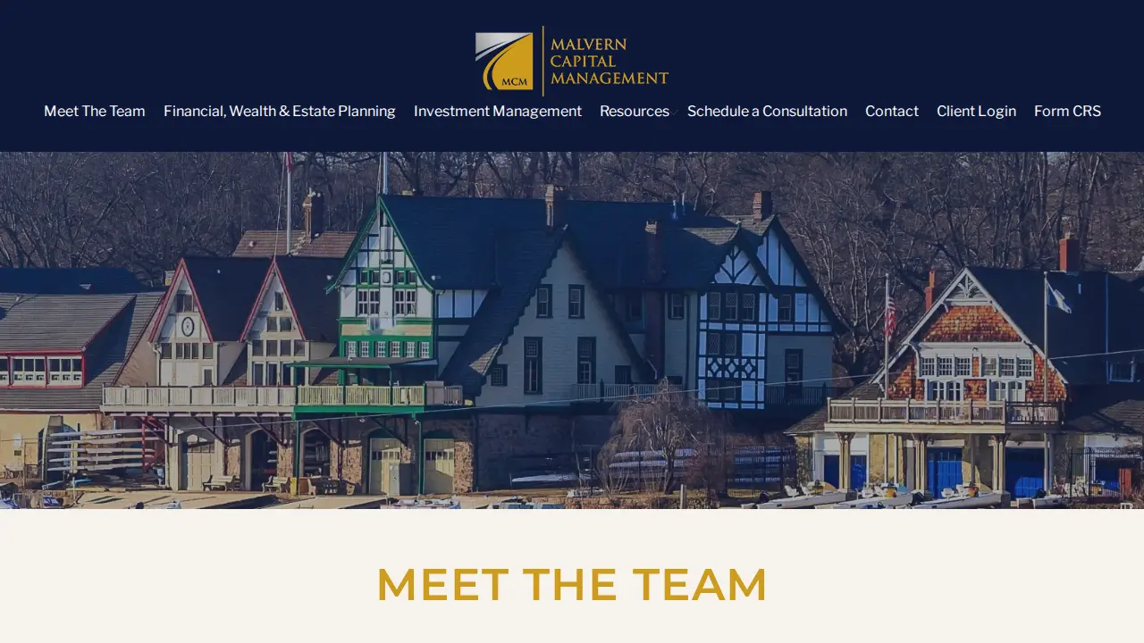 Malvern Capital Management page