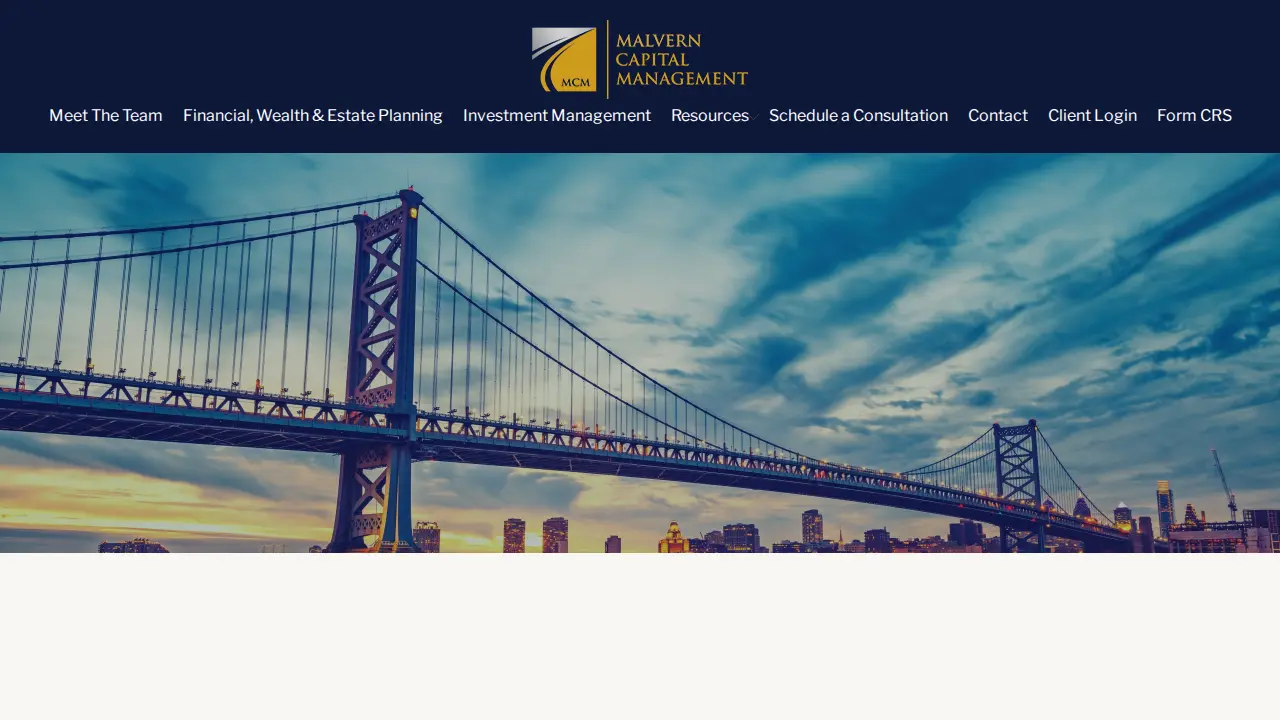 Malvern Capital Management page
