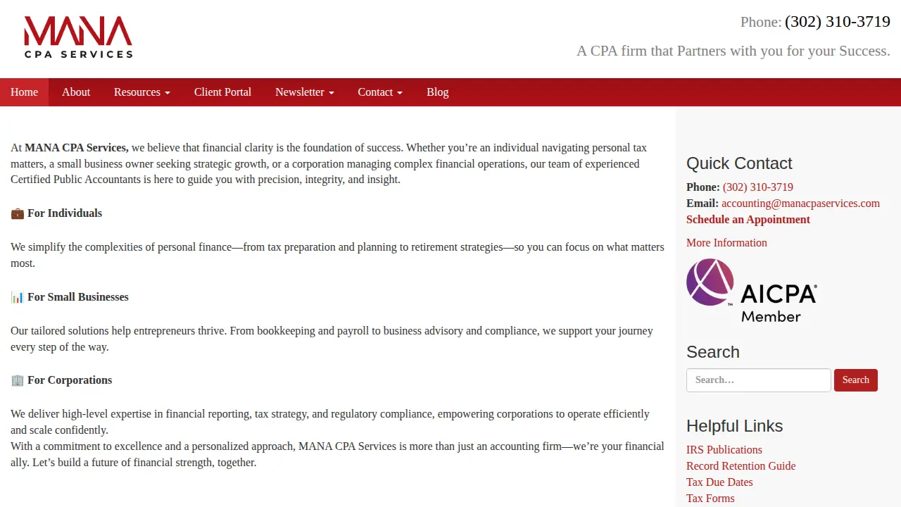 MANA CPA Services