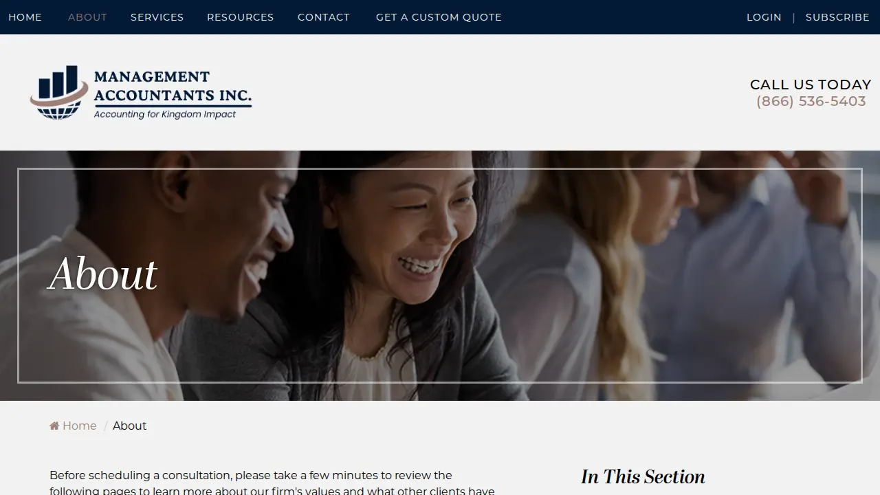 Management Accountants page