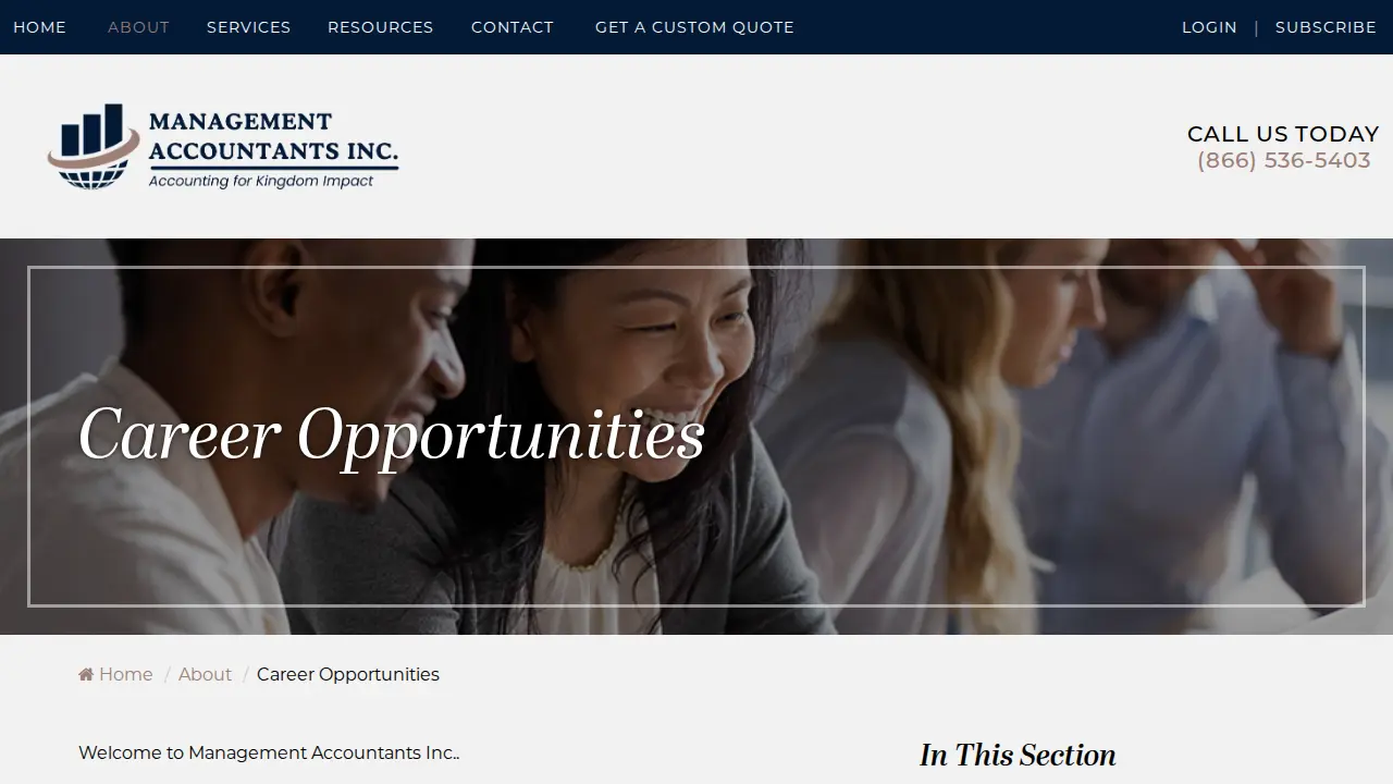 Management Accountants page